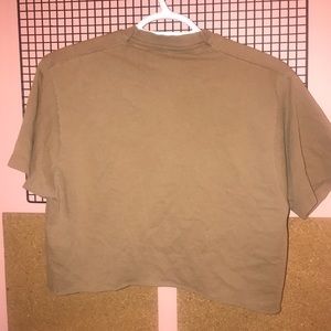 Calvin Klein Tops - Calvin Klein Cropped Tan Shirt Calvin Klein Tops - Calvin Klein Cropped Tan Shirt